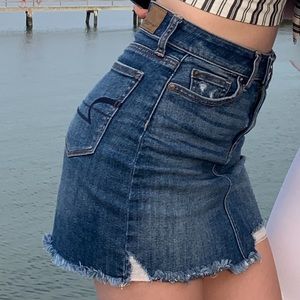 American Eagle Super Stretch Mini Jean Skirt